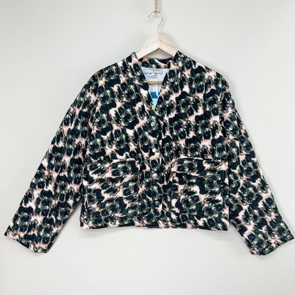 RACHEL COMEY‎ x TARGET Animal Print Cropped Quilted Jacket Black NWT Women's XXS - Picture 4 of 11